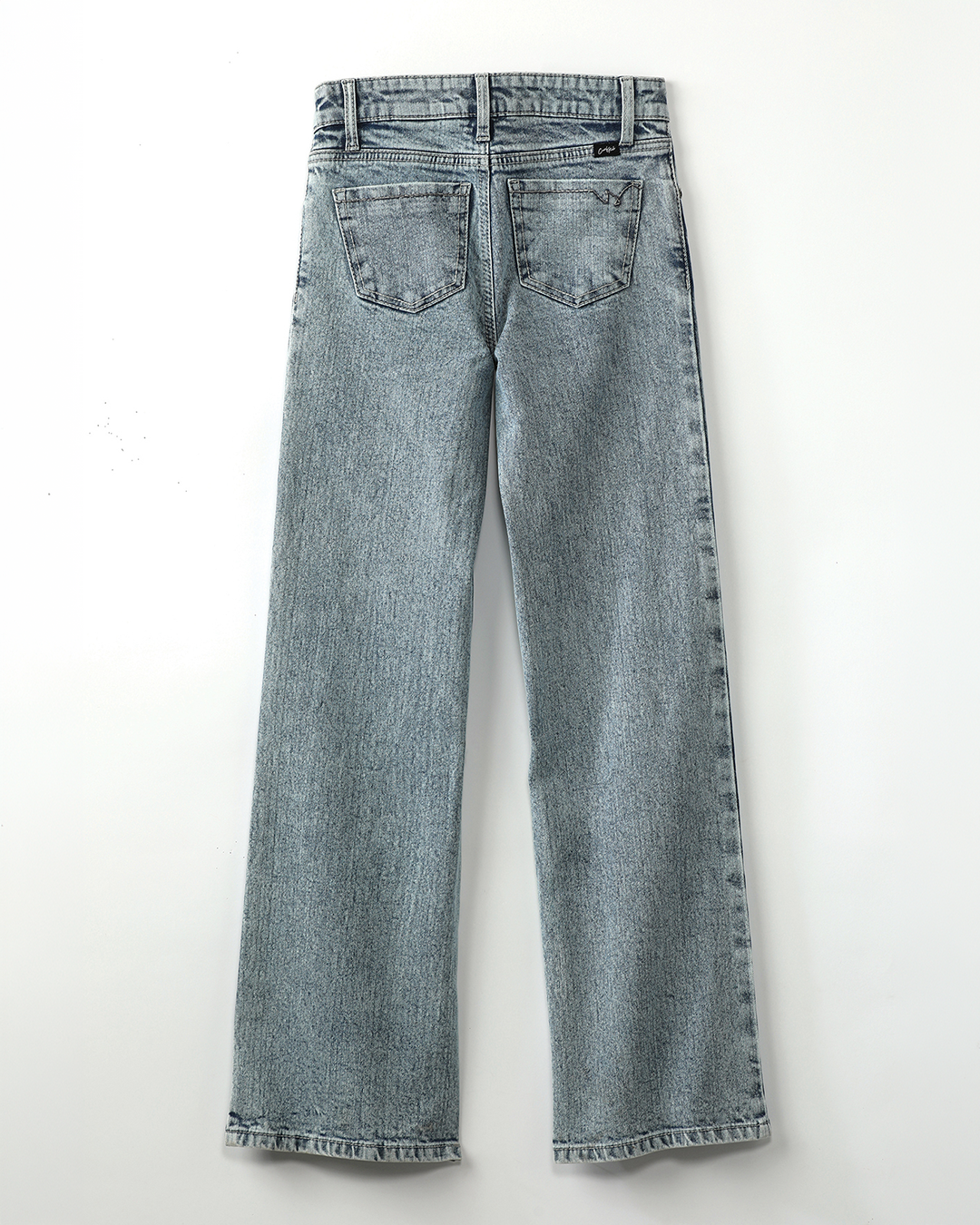 Girl's Wide Leg - Light Stonewash