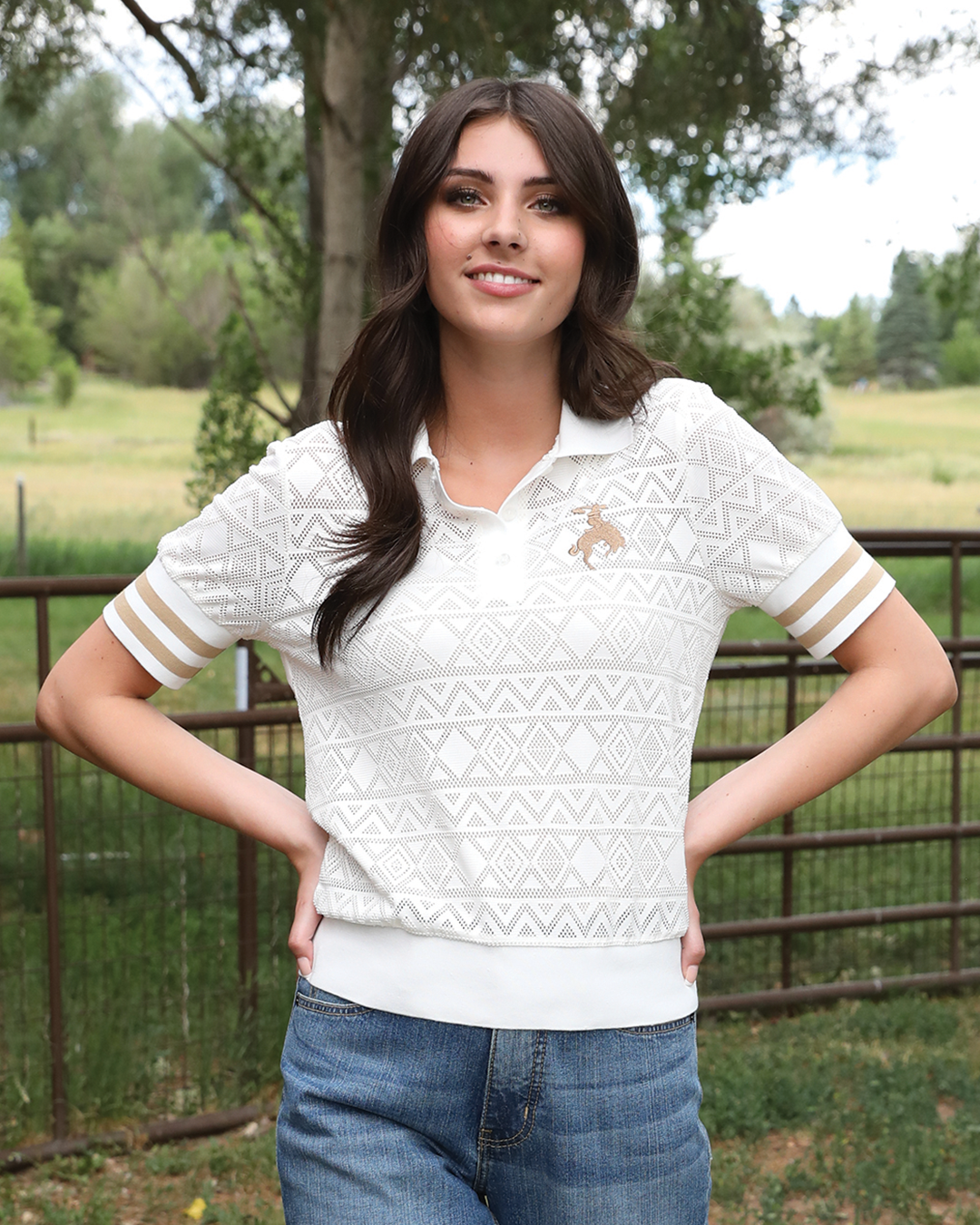 Women's Lace Polo