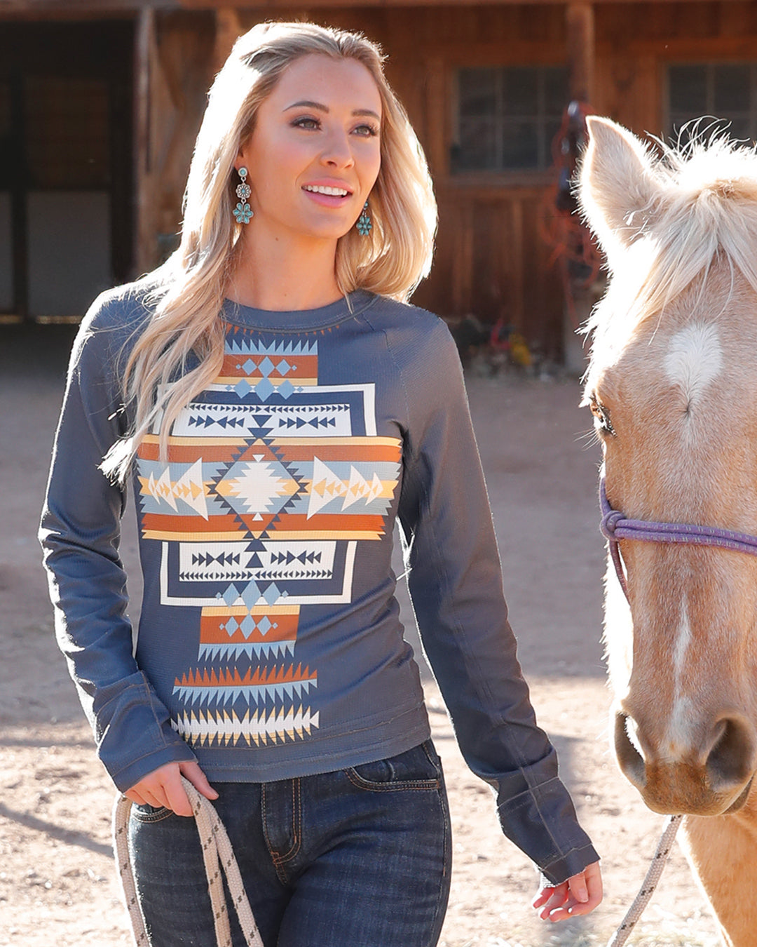 Women's Waffle Knit Shirt