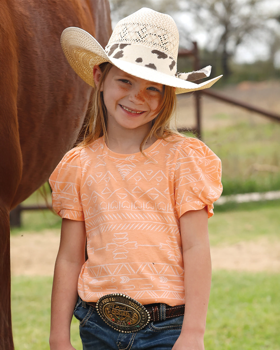 Girl's Puff Sleeve Shirt