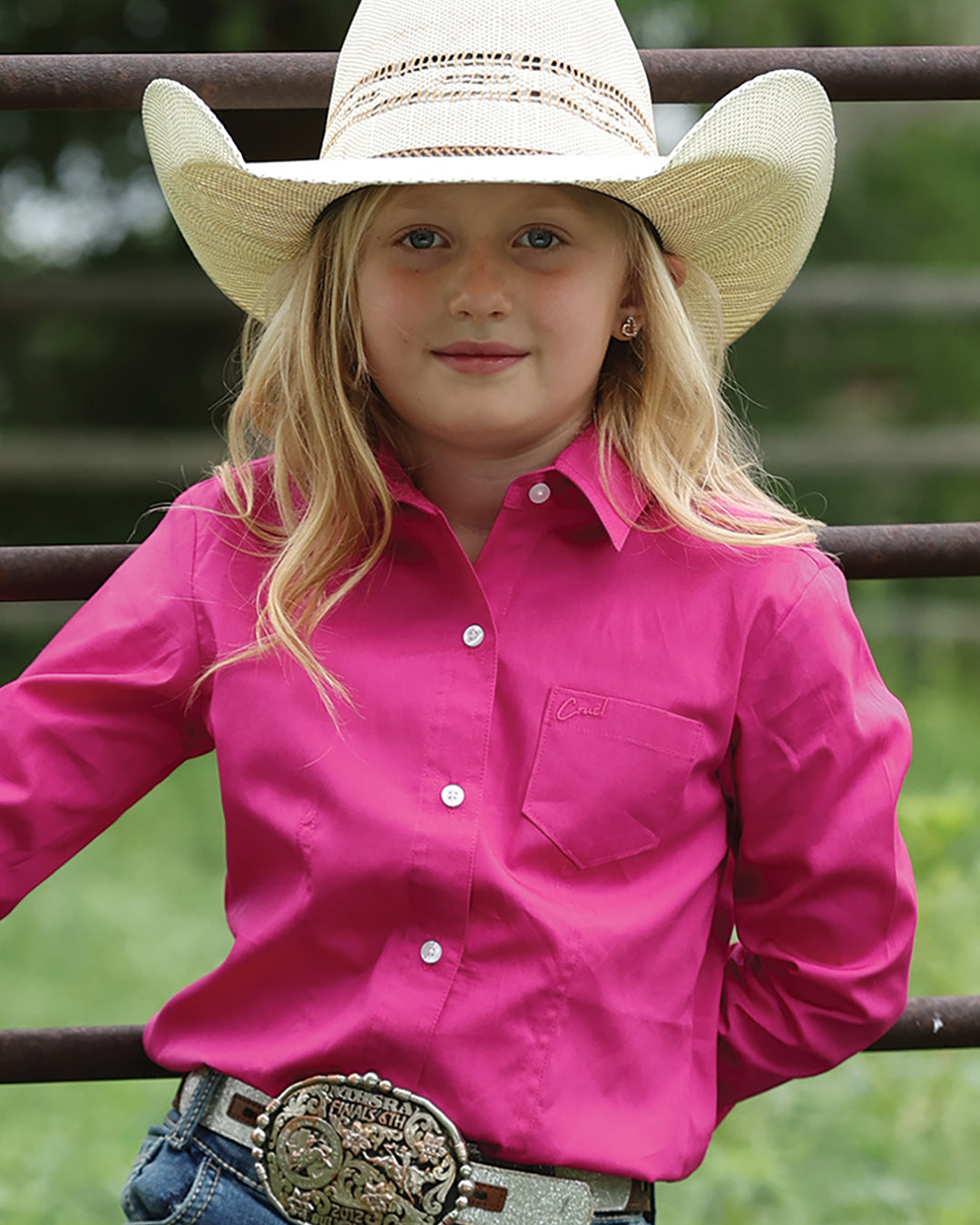 Girl's Button-Down Western Shirt