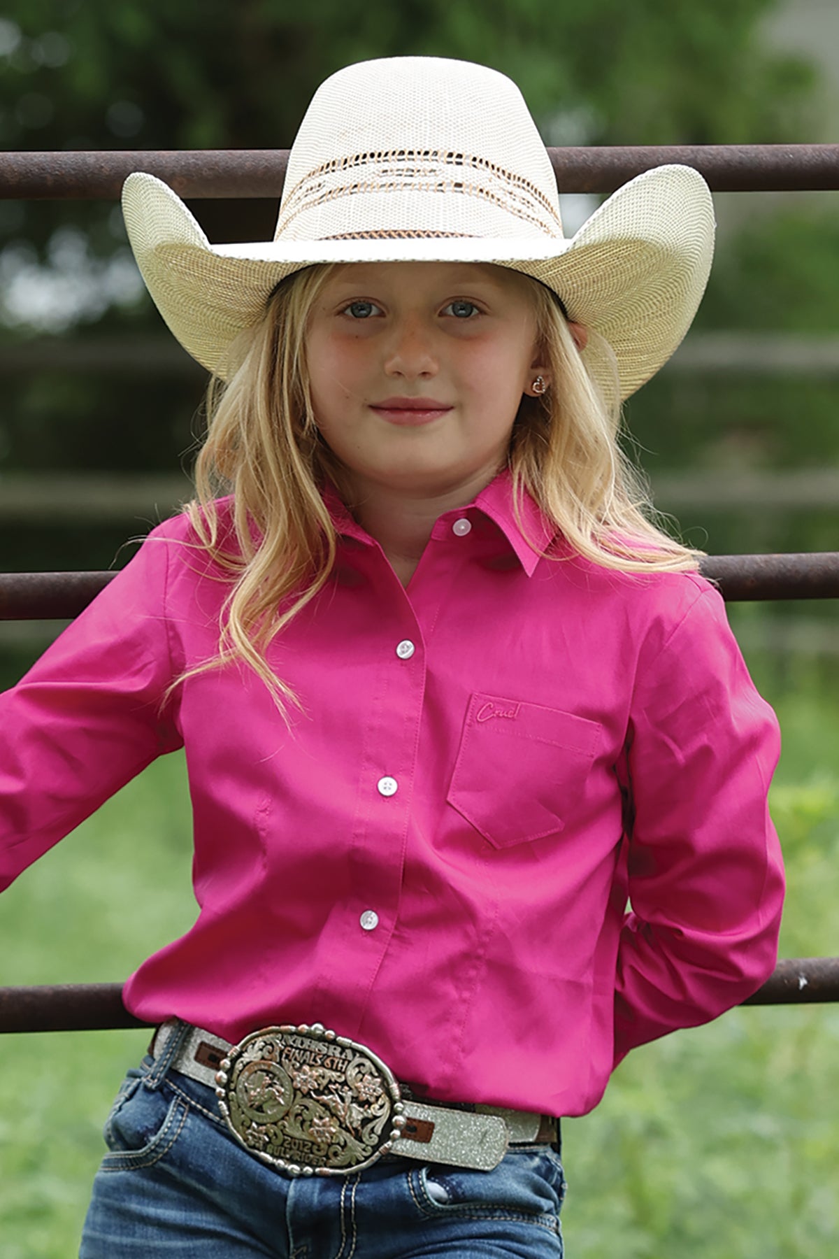 Girl's Button-Down Western Shirt