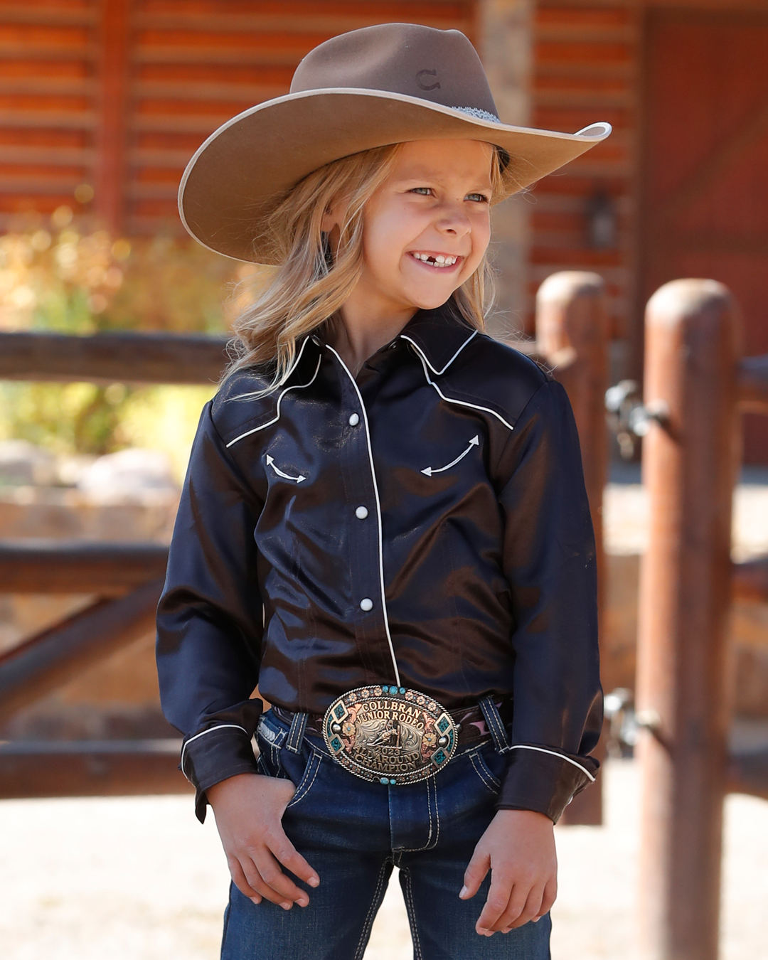 Girl's Snap Front Western Shirt