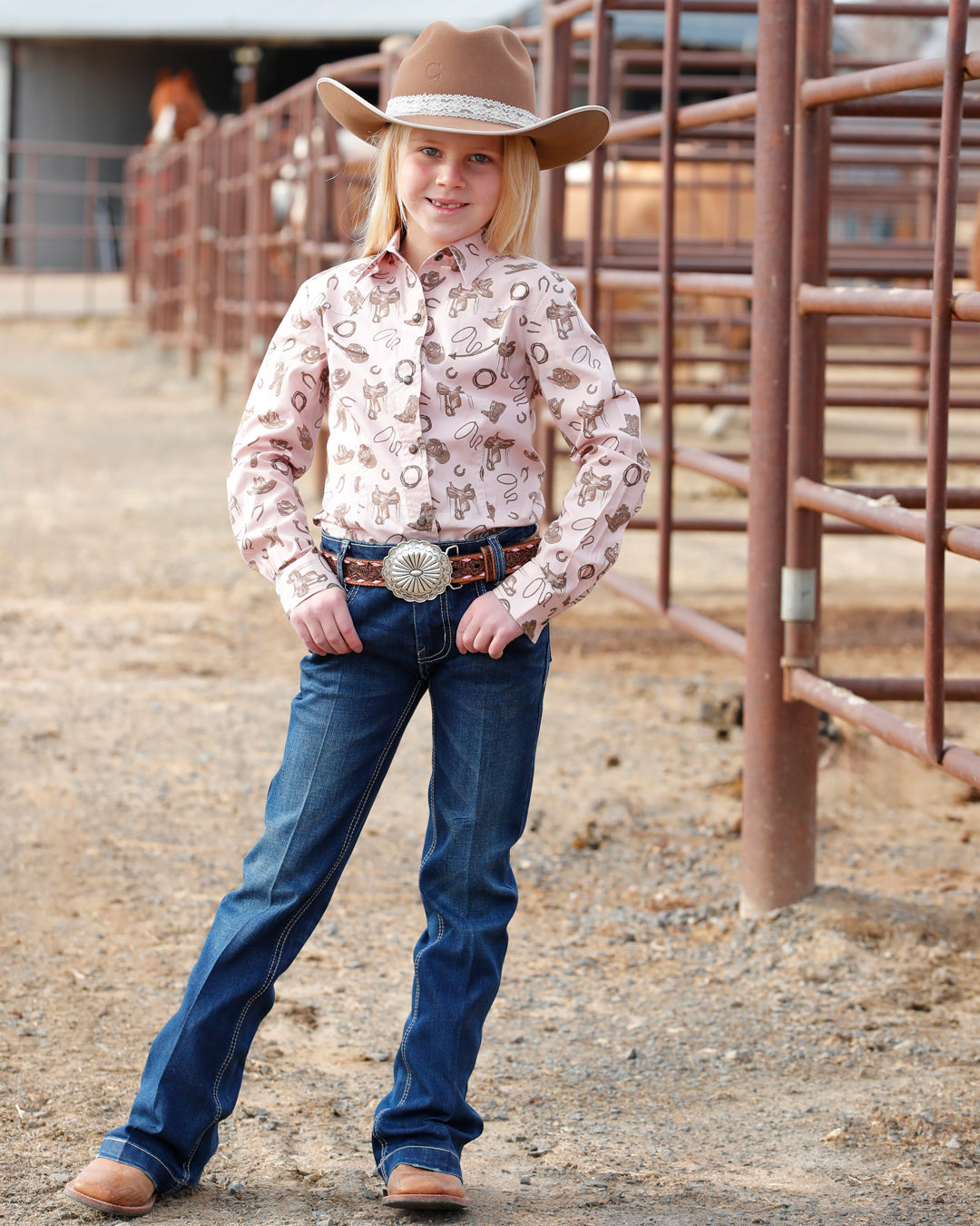 Girl's Snap Front Western Shirt