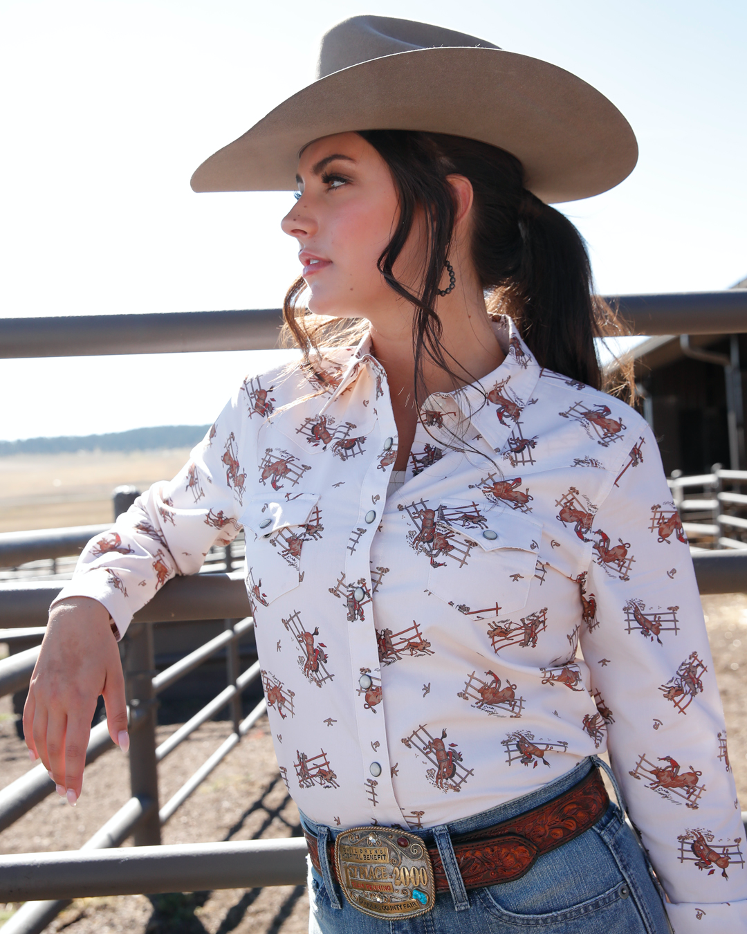 Women's Girlfriend Fit Snap Front Western Shirt
