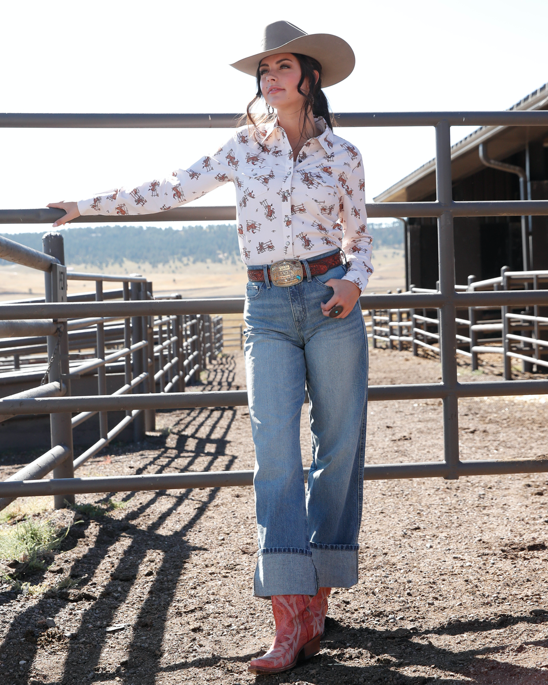 Women's Girlfriend Fit Snap Front Western Shirt