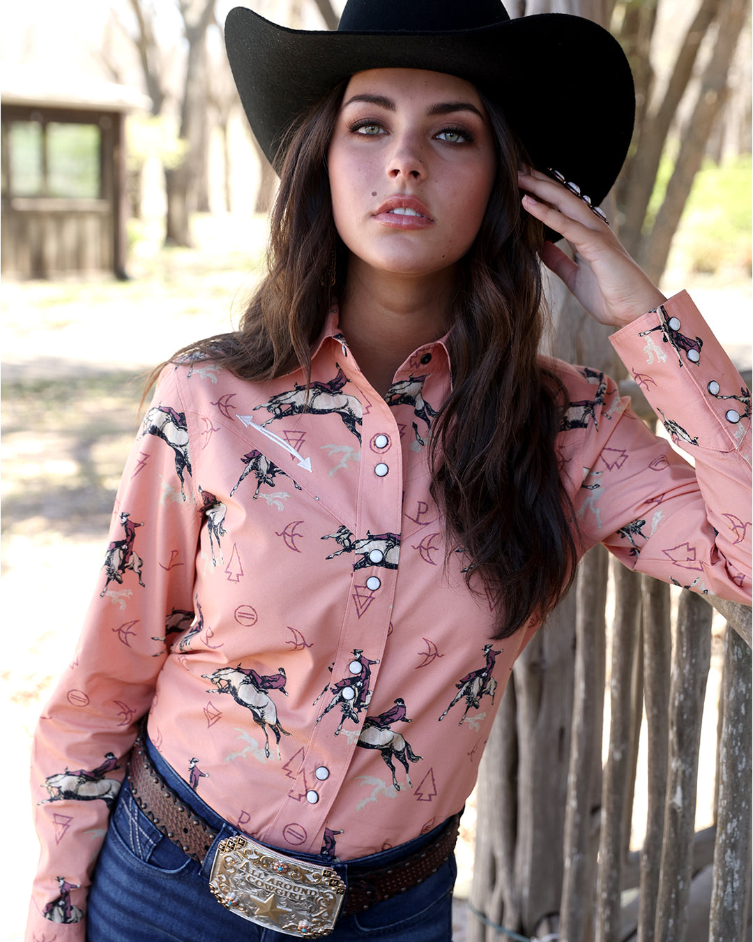 Women's Classic Fit Snap Front Western Shirt