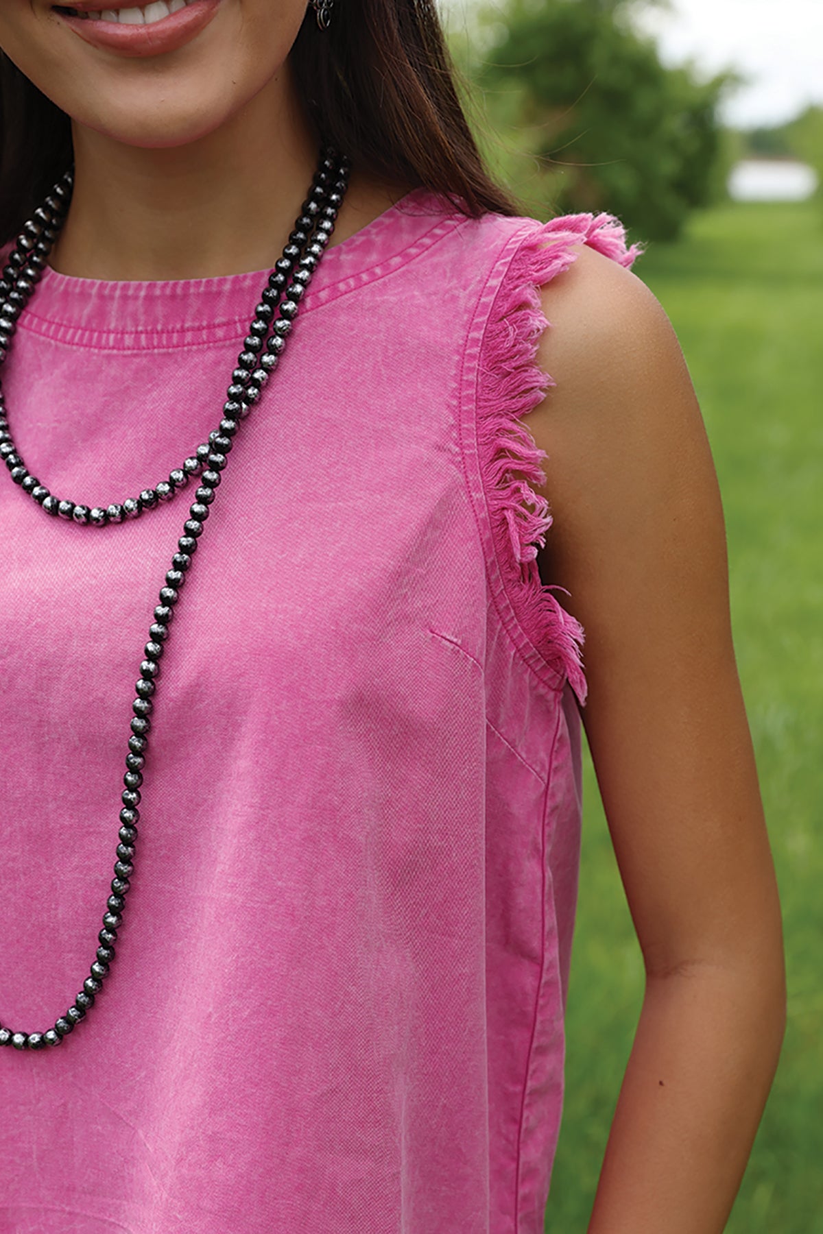 Women's Raw Hem Tank