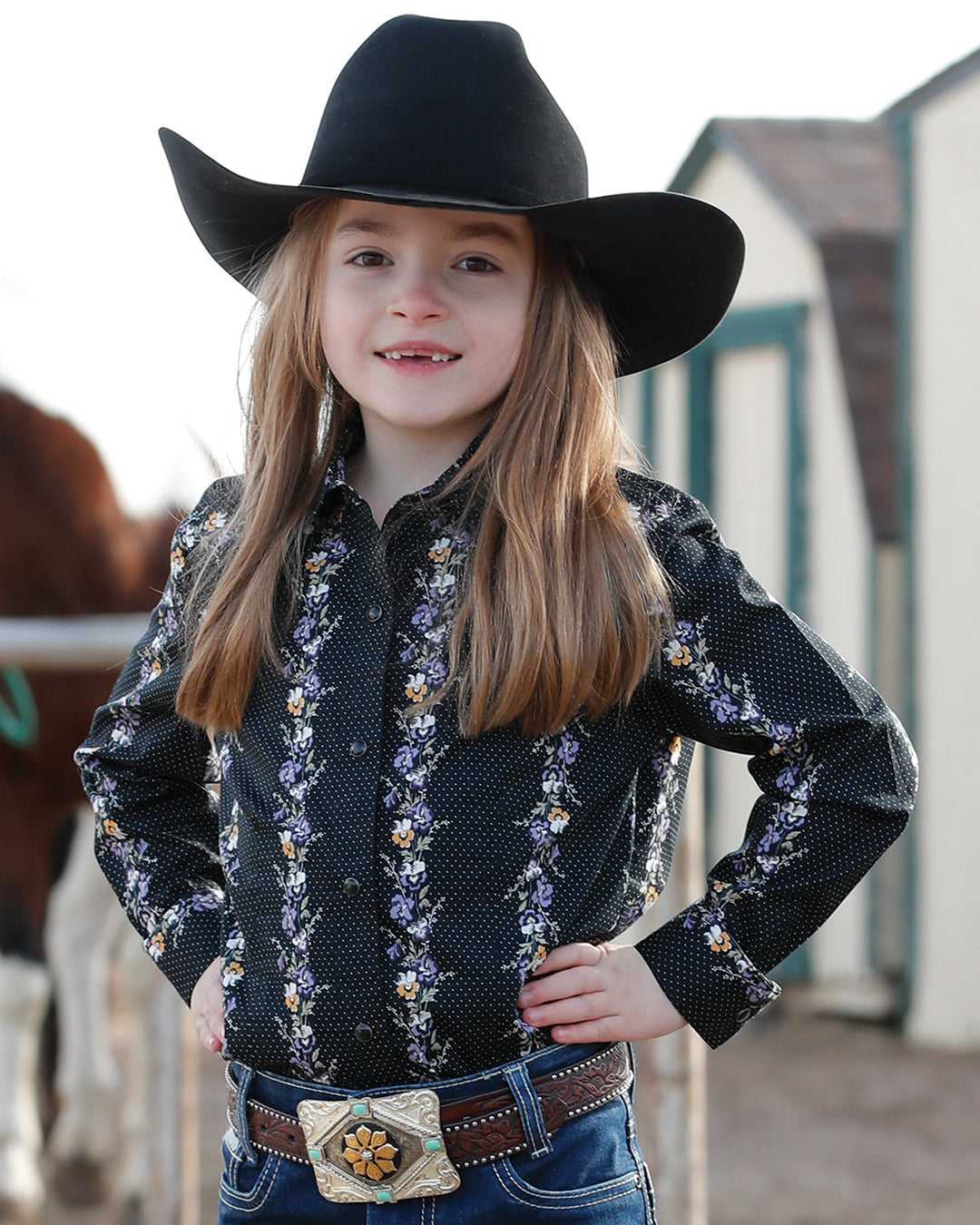 Girl's Snap Front Western Shirt