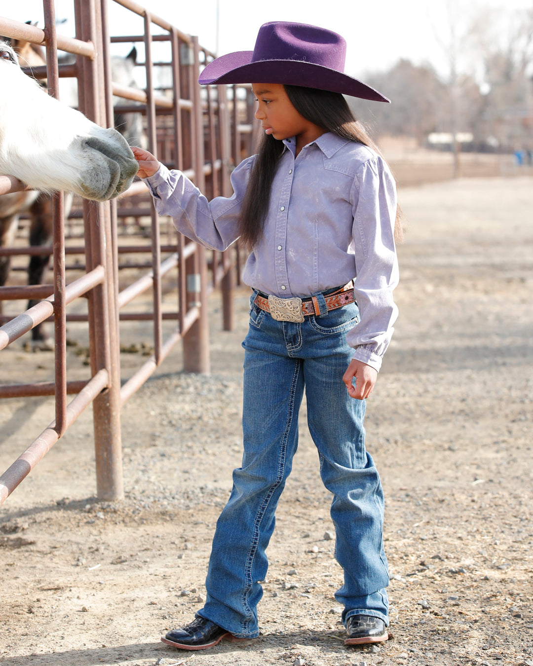 Girl's Snap Front Western Shirt