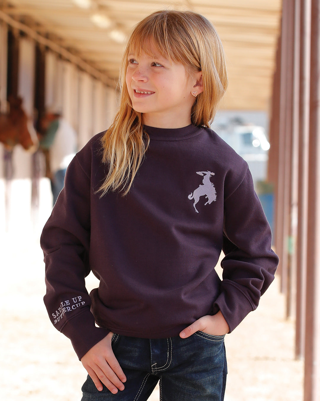 Girl's Pullover Sweatshirt