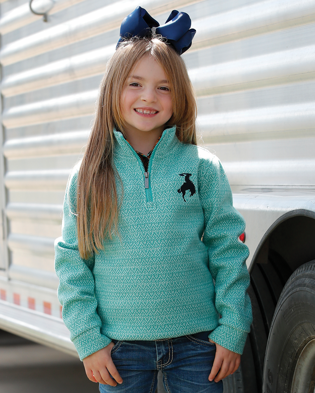 Girl's 1/4 Zip Pullover