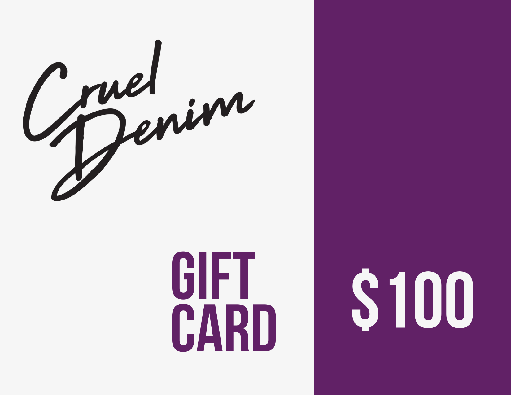 Cruel Denim Gift Card
