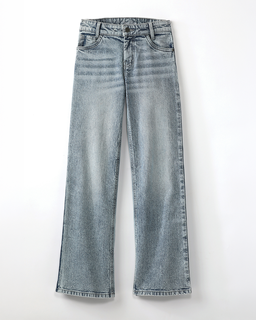 Girl's Wide Leg - Light Stonewash