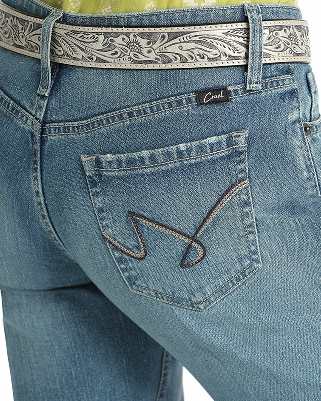 Women's Jayley Trouser- Medium Stonewash