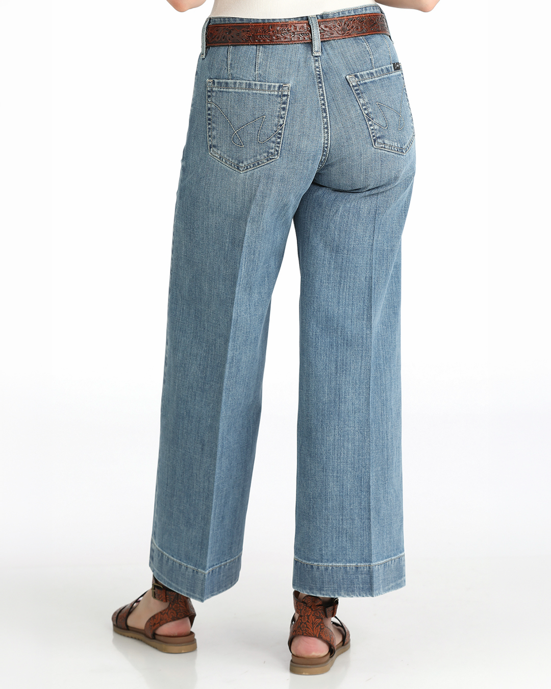 Women's Hannah Crop - Medium Stonewash
