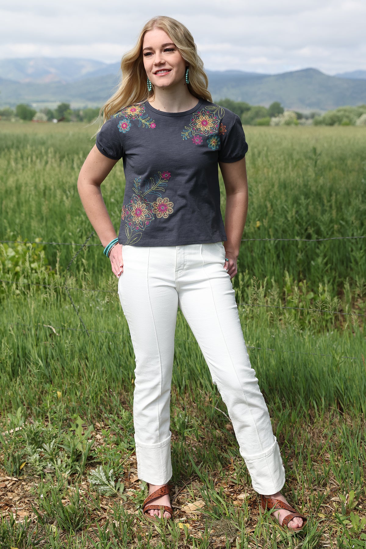 Women's Embroidered Tee