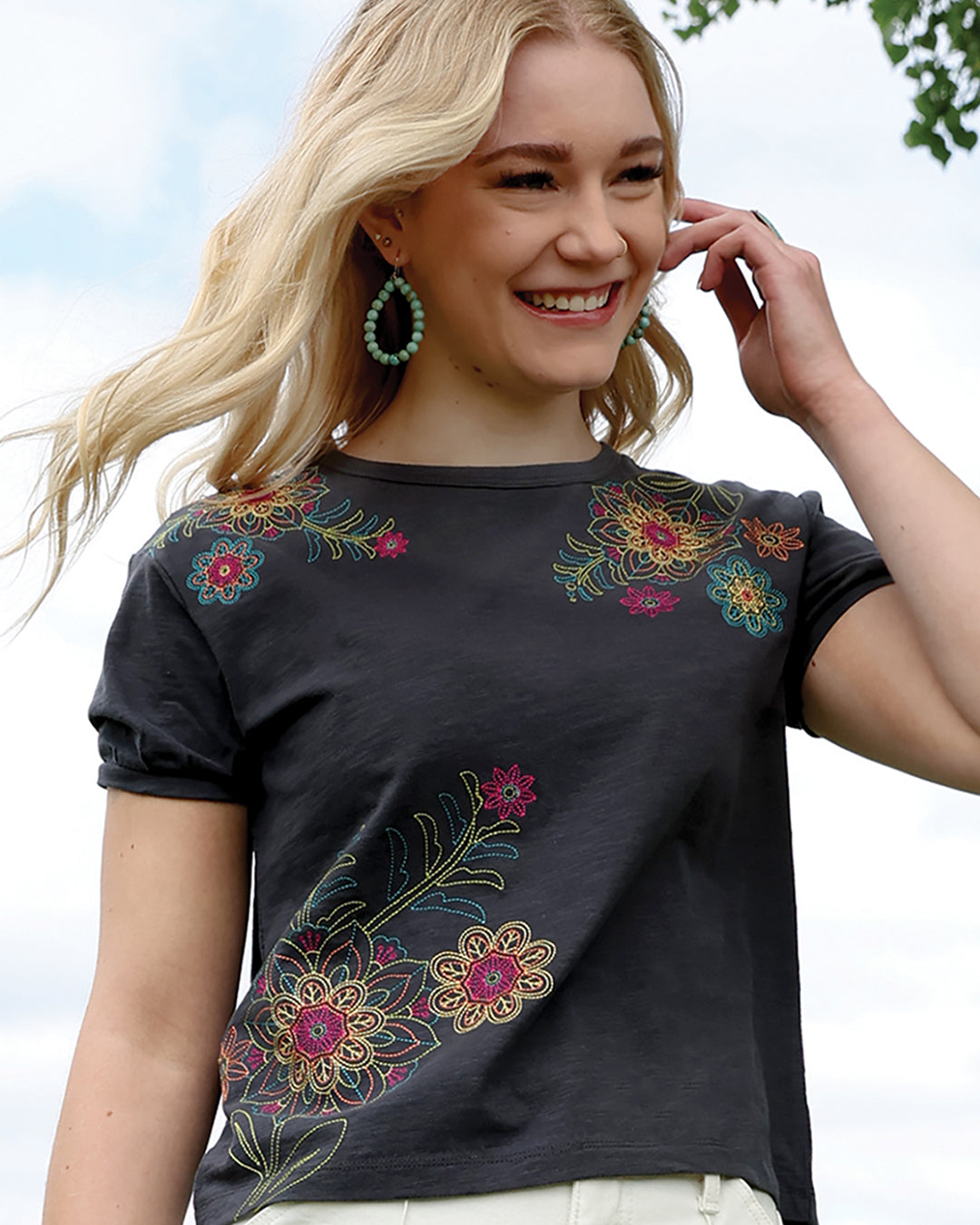 Women's Embroidered Tee