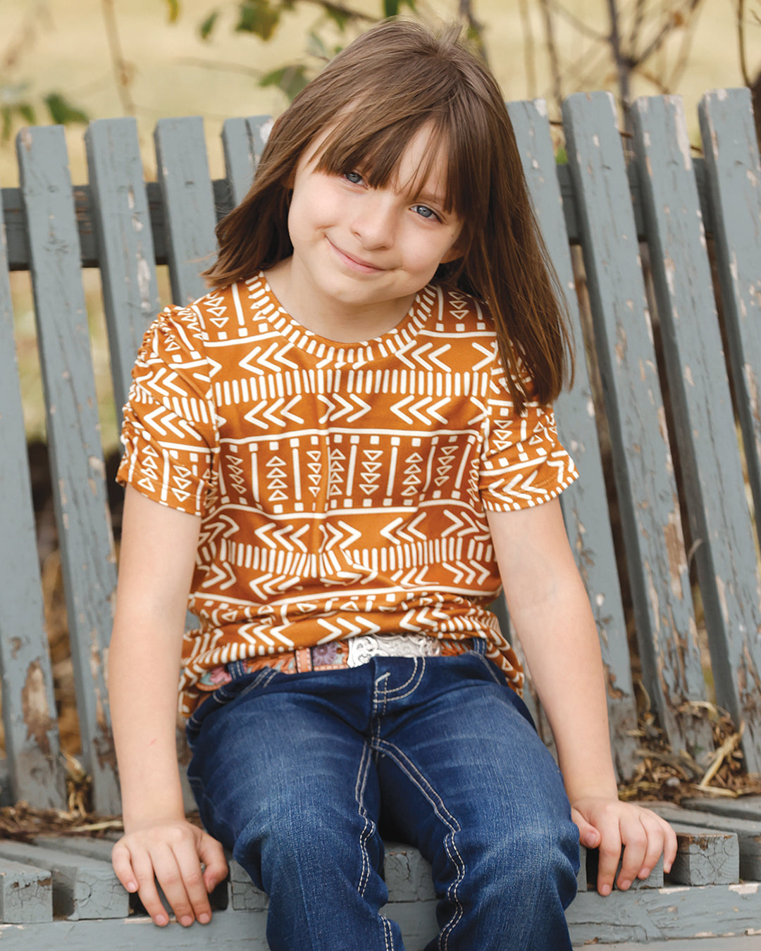 Girls Sweater Knit Tee