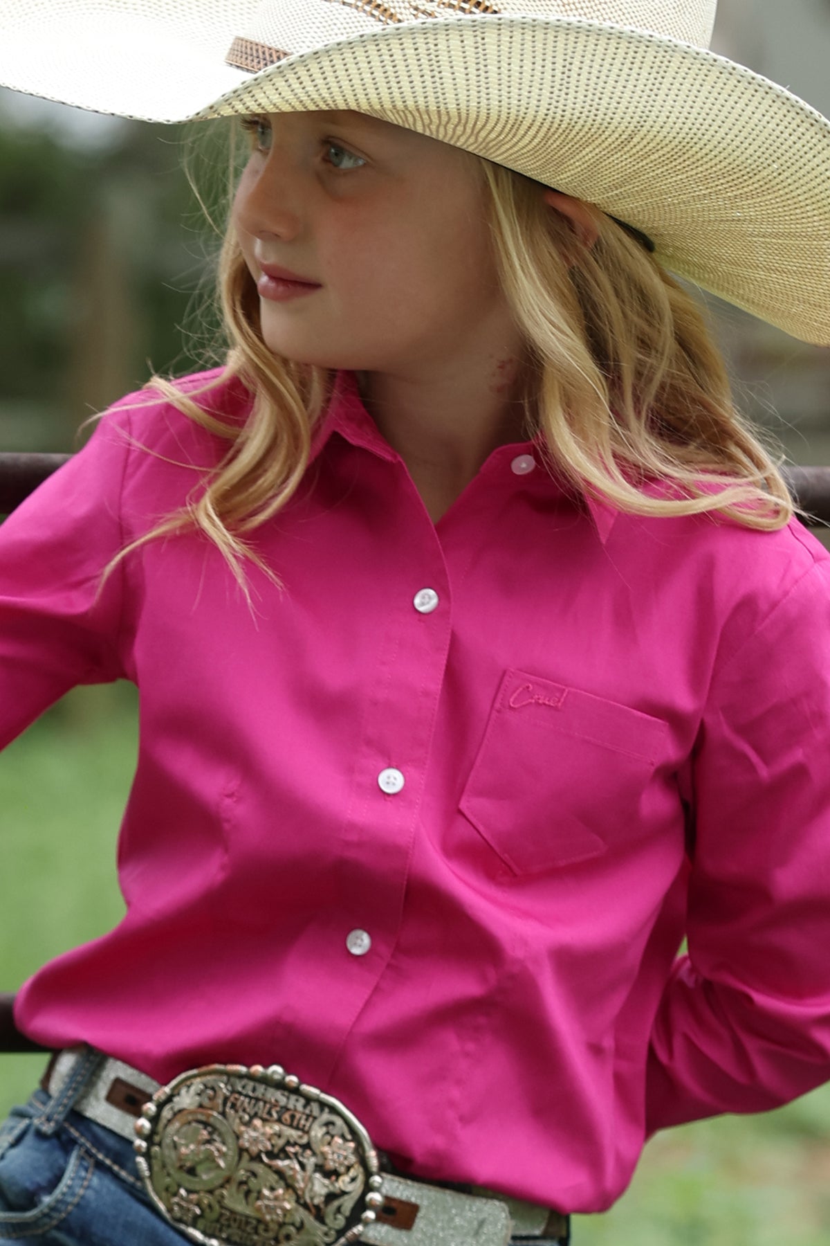 Girl's Button-Down Western Shirt