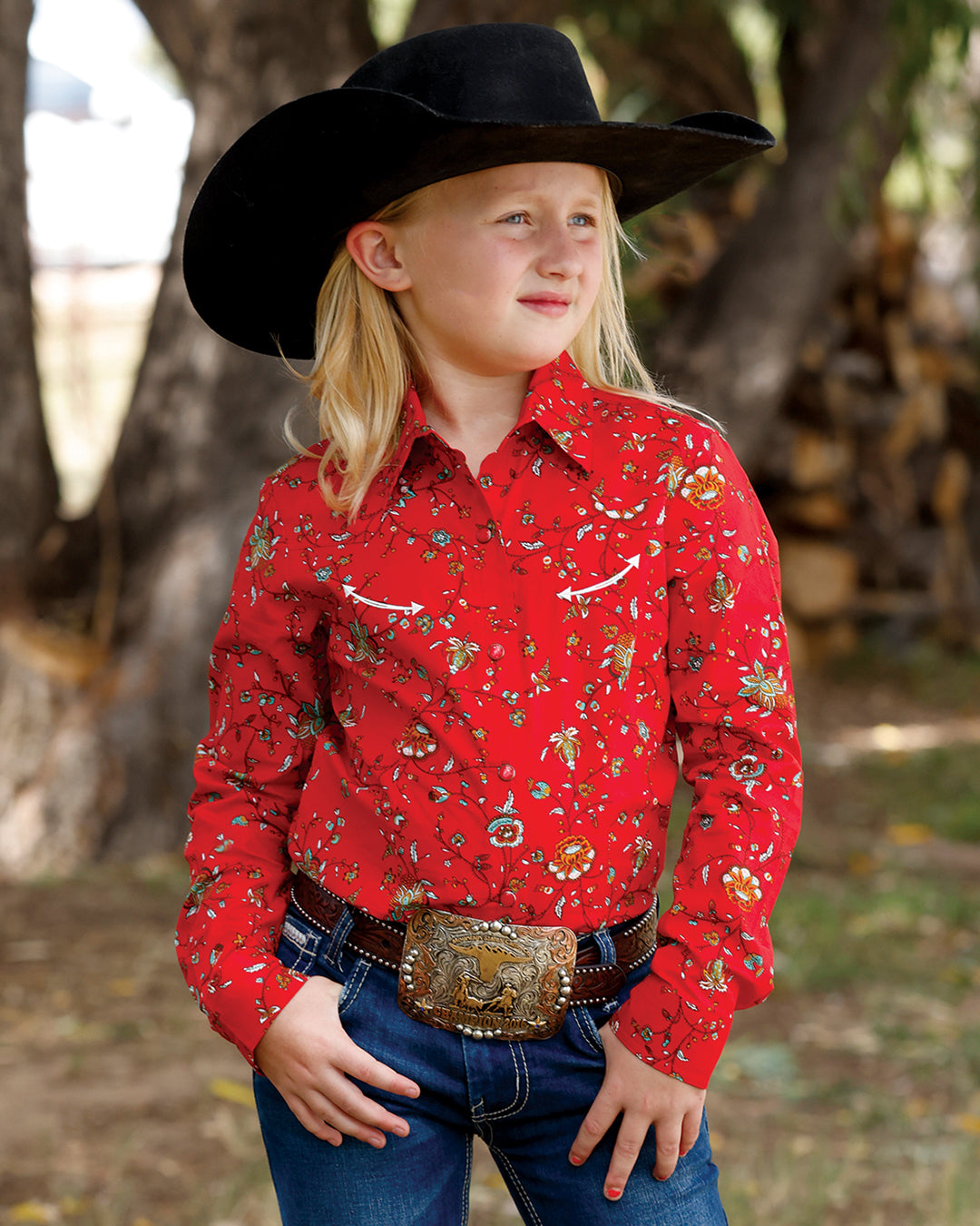 Girl's Snap Front Western Shirt