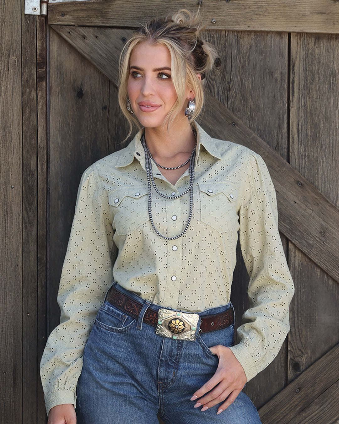 Women's Girlfriend Fit Snap Front Western Shirt