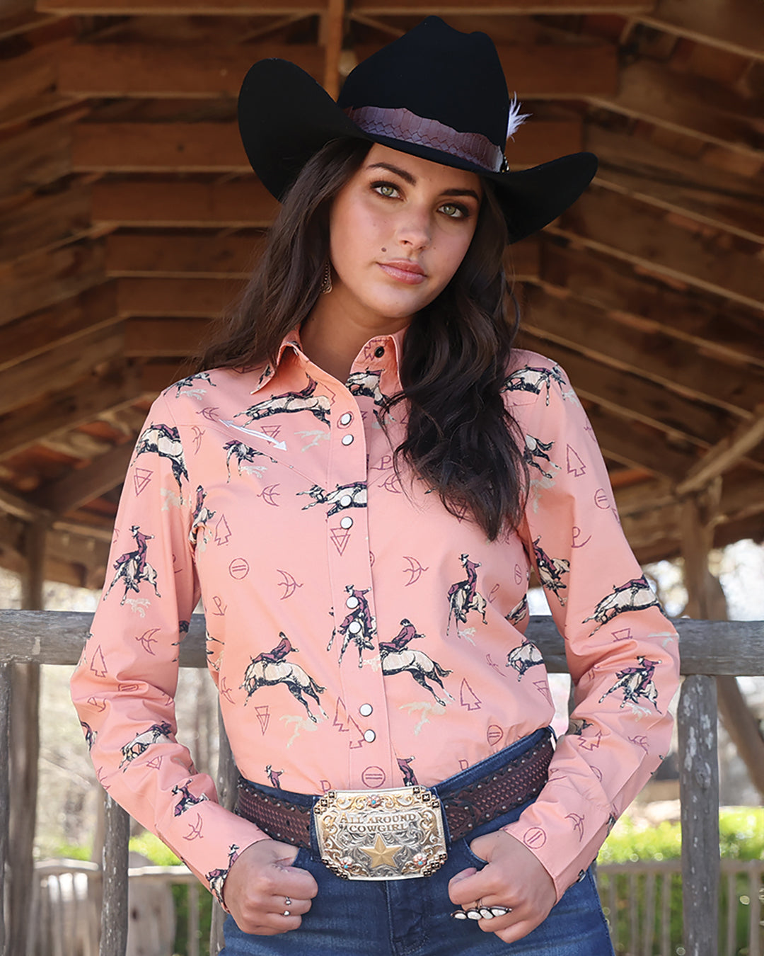 Women's Classic Fit Snap Front Western Shirt