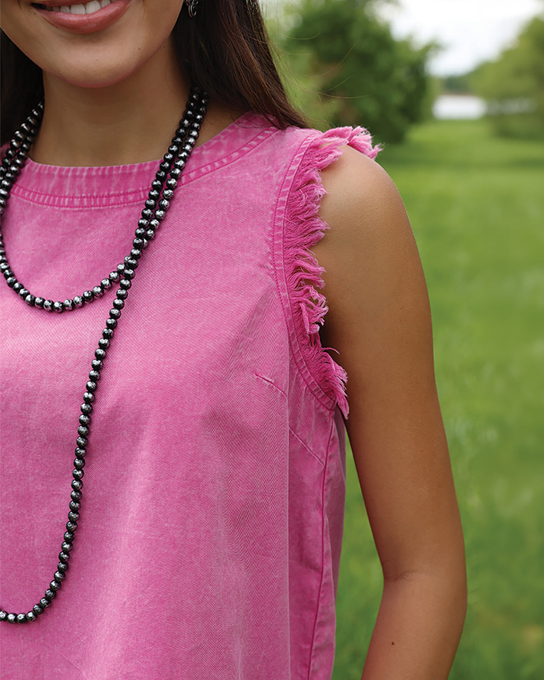 Women's Raw Hem Tank