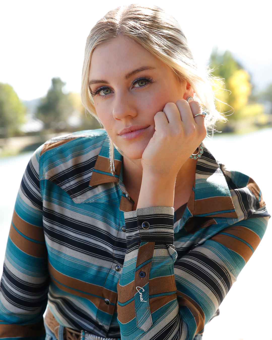 Women's Girlfriend Fit Snap Front Western Shirt