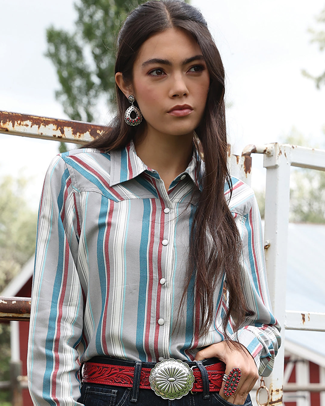 Women's Girlfriend Fit Snap Front Western Shirt