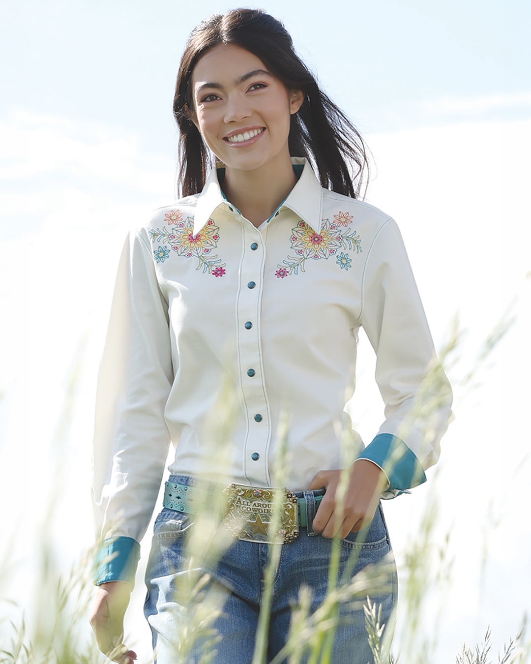 Women's Classic Fit Snap Front Western Shirt