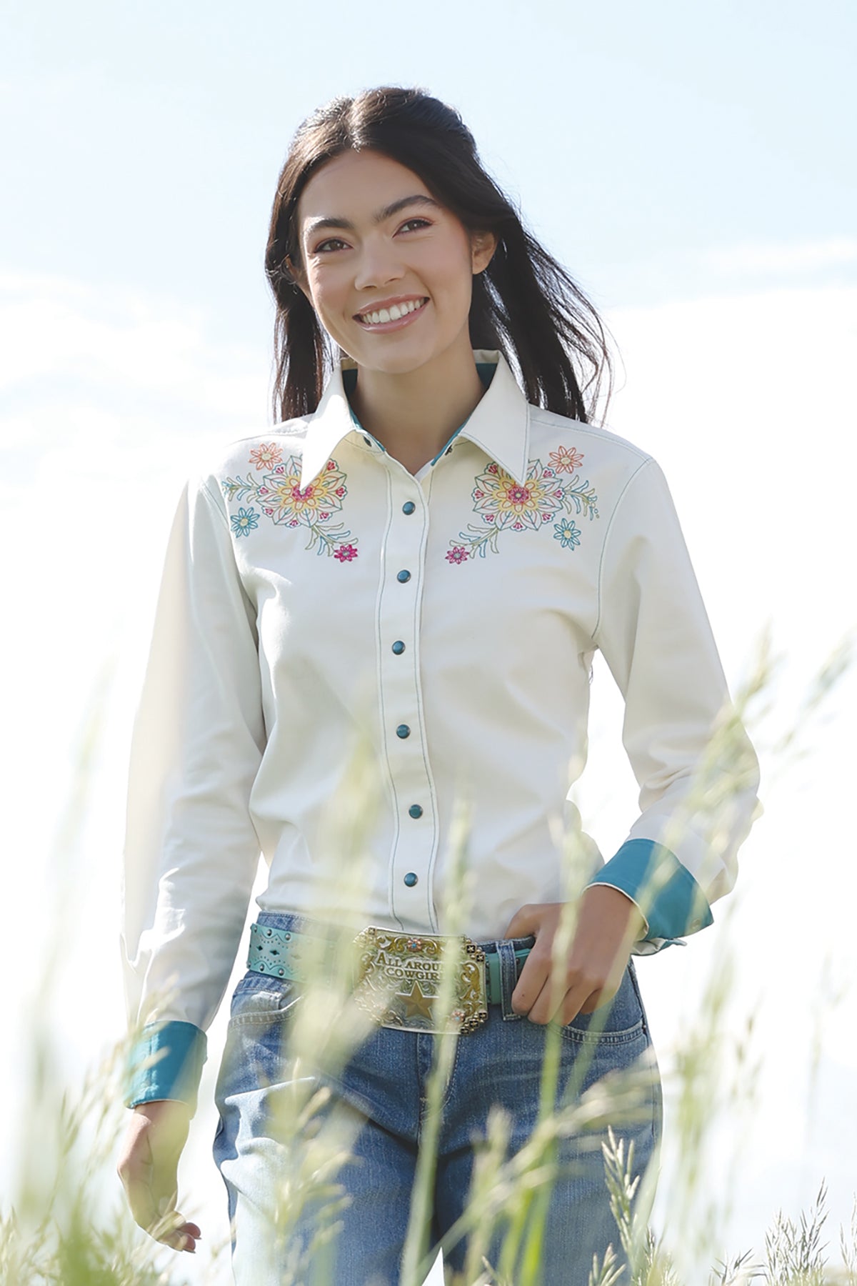 Women's Classic Fit Snap Front Western Shirt
