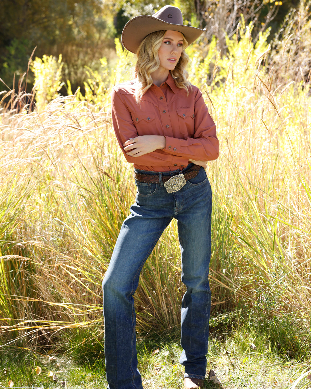 Women's Classic Fit Snap Front Western Shirt
