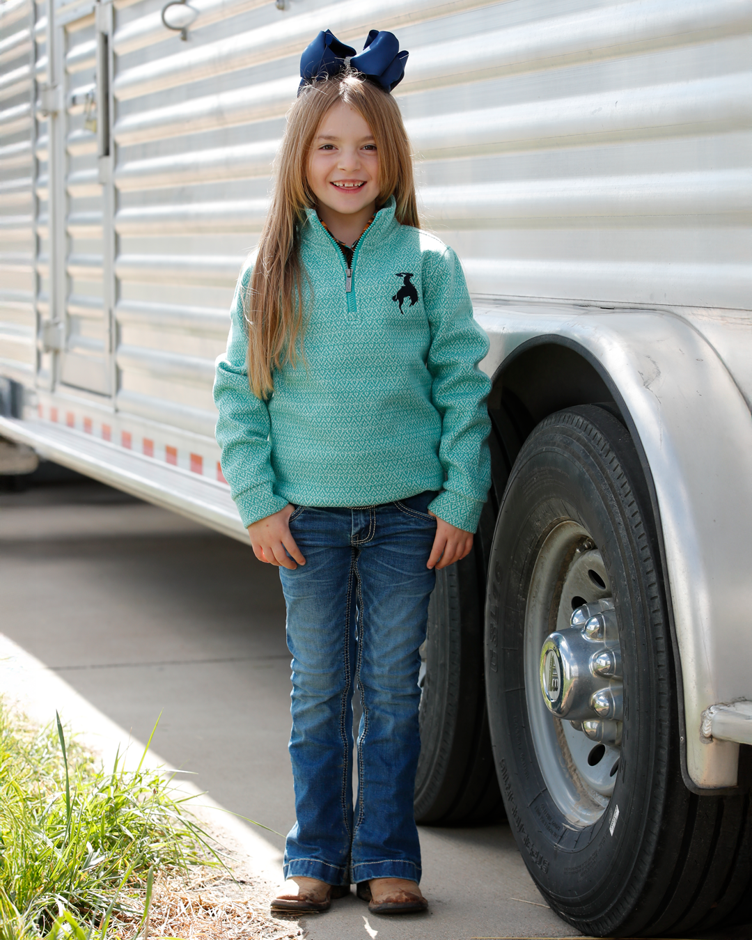 Girl's 1/4 Zip Pullover